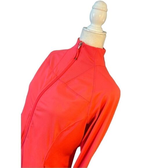 Tangerine hot pink zip front jacket - Picture 2 of 9